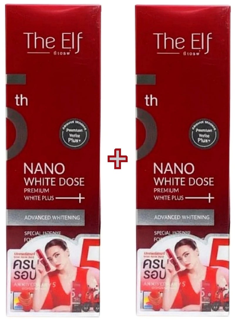 ذا إلف [قطعتين] سيروم نانو وايت دوز بريميوم وايت بلس 60مل . - Image 1